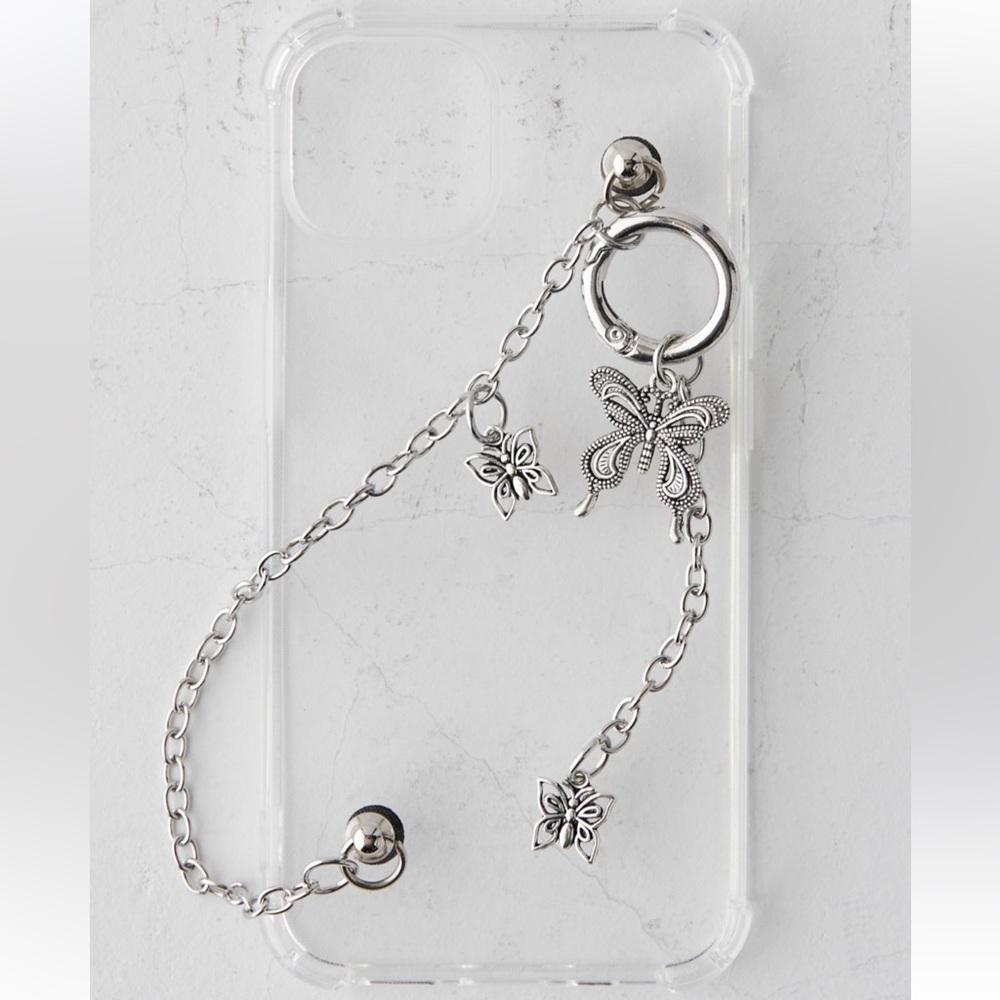 Urban Outfitters Silver Butterfly Phone charm. WT